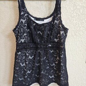 Lace Overlay Top